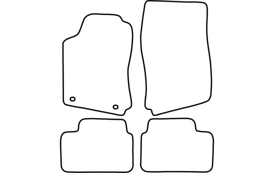 Alfombrillas de terciopelo compatibles con Opel Vectra B 1995-2002, Imagen 6
