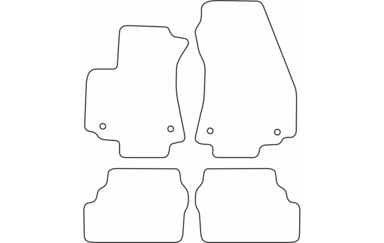Alfombrillas de terciopelo compatibles con Opel Zafira A 1999-2004, Imagen 6