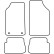 Alfombrillas de terciopelo compatibles con Peugeot 205 1984-1998 / 309 1987-1993, Miniatura 6