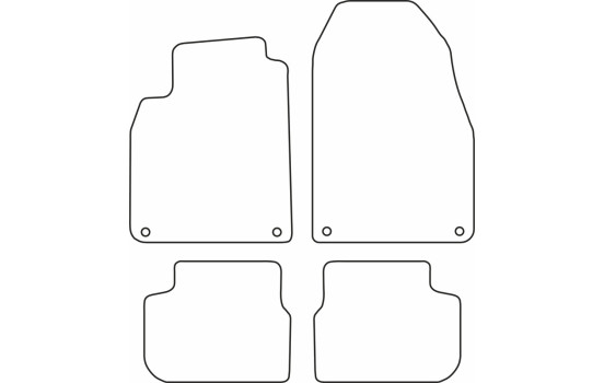 Alfombrillas de terciopelo compatibles con Saab 9-3 2003-20, Imagen 6