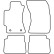 Alfombrillas de terciopelo compatibles con Subaru Forester 2008-2013, Miniatura 6