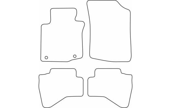 Alfombrillas de terciopelo compatibles con Toyota Aygo 2005, Imagen 6