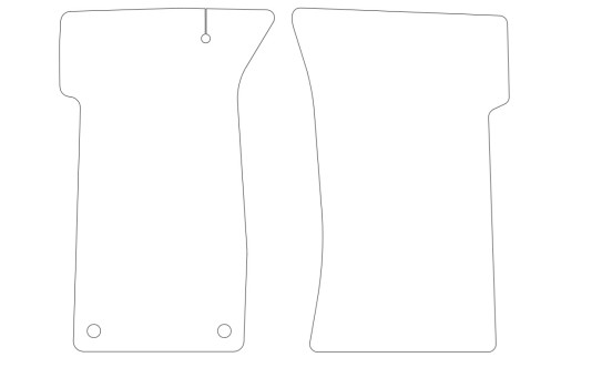 Alfombrillas de terciopelo compatibles con Triumph Dollomite de 2 piezas, Imagen 2