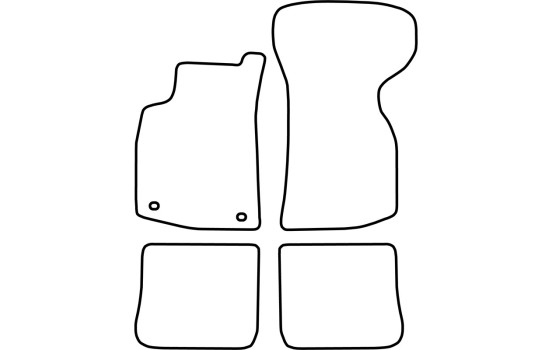 Alfombrillas de terciopelo compatibles con Volkswagen Golf I Cabrio, Imagen 6