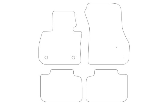 Alfombrillas de terciopelo para BMW X2 F39 2017 (4 piezas), Imagen 2