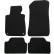 Alfombrillas de terciopelo para BMW X3 G-01 2018 (4 piezas)
