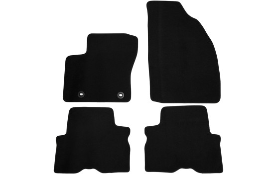 Alfombrillas de terciopelo para Ford C-Max 2003-2011, 4 piezas