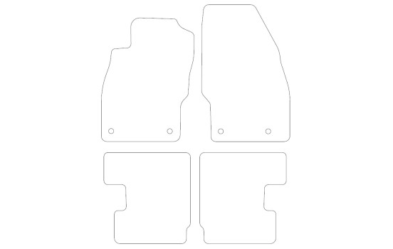 Alfombrillas de terciopelo para Opel Corsa E 2014 - 4 piezas, Imagen 2