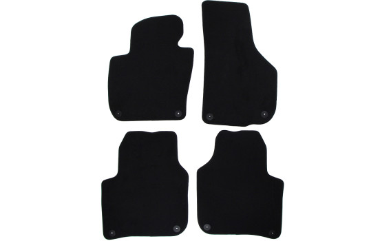 Alfombrillas de terciopelo para Skoda Superb 2008 - 4 piezas