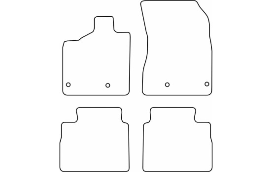 Alfombrillas de velour compatibles con Nissan X-Trail IV (T33) 2022 (excluido el sistema e-Power), Imagen 6