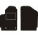 Alfombrillas delanteras compatibles con Peugeot Partner 2006 - 2008