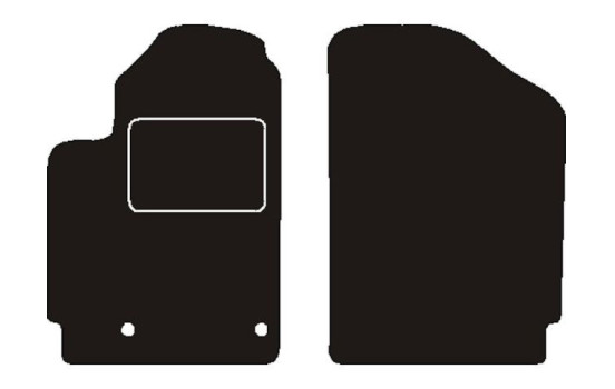 Alfombrillas delanteras compatibles con Peugeot Partner 2006 - 2008