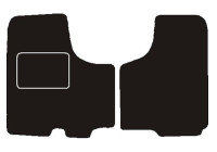 Alfombrillas delanteras Opel Vivaro Automático 2001- 2 piezas