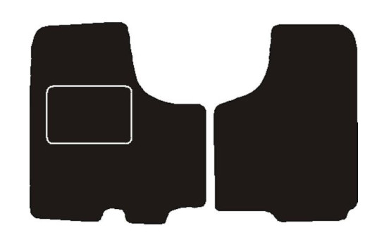 Alfombrillas delanteras Opel Vivaro Automático 2001- 2 piezas