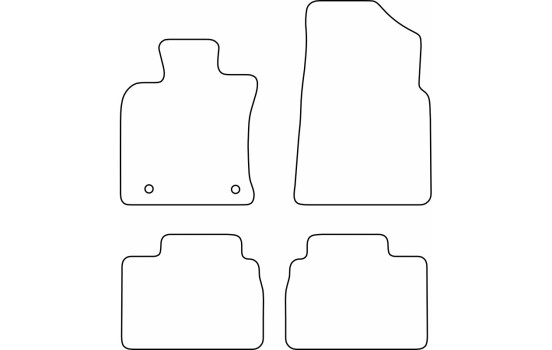 Alfombrillas para coche AutoStyle aptas para Toyota Camry (V8) Híbrido 2024-, Imagen 2