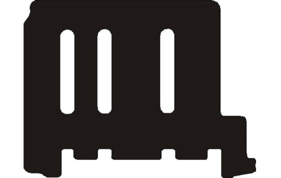 Alfombrillas traseras para Nissan Primastar 9 plazas 2002-