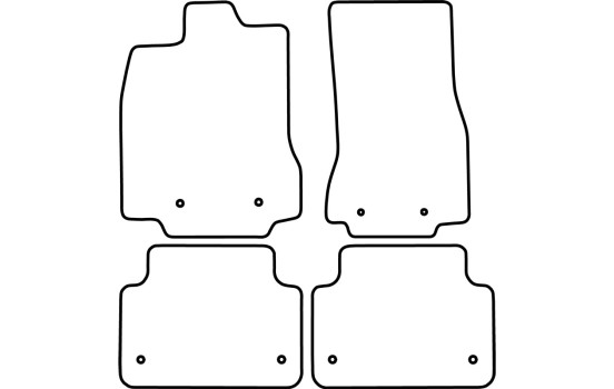 Alfombrillas velour adecuadas para Jaguar XF Sedan/Sportbrake 2008-2015, Imagen 6