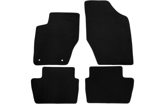 Alfombrillas velour adecuadas para Peugeot 307, Citroen C4 2001-