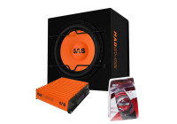 Conjunto de subwoofer GAS MAD MAD B1-112 + MAD A1-500.1D + WK-20
