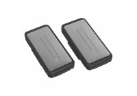 Clips para cinturón plateados 2 piezas