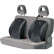 Soporte lumbar ajustable Defa gris, Miniatura 3