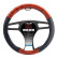 Funda de volante Simoni Racing de madera y ecopiel negra (37-39 cm)