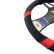 Funda de volante Simoni Racing Good Vibe R - 37-39 cm - Piel sintética negra, microfibra, efecto carbono, rojo A, Miniatura 3