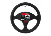 Funda para volante Carpoint con aspecto de cuero negro
