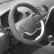 Funda para volante Carpoint de ante negro, Miniatura 2