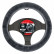 Funda para volante Carpoint de piel de oveja gris oscuro