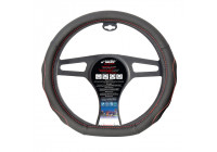 Funda para volante Simoni Racing Compe Flat Bottom Negro/Rojo