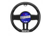 Funda para volante Sparco SPC-Line 'Flat Bottom' negra Peugeot