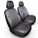 Juego de fundas de asiento de piel sintética New York Design 1+1 aptas para Citroën Berlingo/Peugeot Partner 2008-