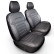 Juego de fundas de asiento de piel sintética New York Design 1+1 aptas para Citroën Berlingo/Peugeot Partner/Opel