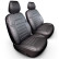 Juego de fundas de asiento de piel sintética otoM New York Design 1+1 aptas para Volkswagen Transporter T7 2024-
