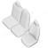 Juego de fundas de asiento de piel sintética otoM New York Design 2+1 aptas para Renault Master IV 2024-, Miniatura 7