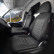 Juego de fundas de asiento de tela de diseño original 2+1 aptas para Renault Trafic/Opel Vivaro/Nissan Primastar, Miniatura 2
