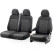 Juego de fundas de asiento de tela de diseño original 2+1, aptas para Volkswagen Crafter/MAN TGE 2017- (estándar)