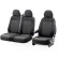 Juego de fundas de asiento de tela de diseño original 2+1 aptas para Volkswagen ID.Buzz 2022-