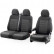 Juego de fundas de asiento de tela de diseño original 2+1 aptas para Volkswagen T5 2003-2015