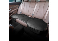 Cojín de asiento universal 'trasero' de cuero negro - 1 pieza