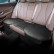 Cojín de asiento universal 'trasero' de cuero negro - 1 pieza