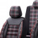 Juego de fundas de asiento de tela otoM 'Sports' - Negro/Rojo - 11 piezas, Miniatura 4
