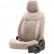 Juego de fundas de asiento otoM de cuero/terciopelo 'Comfortline VIP' - Crema - 11 piezas, Miniatura 2