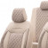Juego de fundas de asiento otoM de cuero/terciopelo 'Comfortline VIP' - Crema - 11 piezas, Miniatura 4