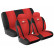 Juego de fundas de asiento Simoni Racing Daisy - Rojo - 8 piezas