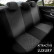 Juego de fundas de asiento universales de tela 'Attraction' negro/gris - 11 piezas, Miniatura 4