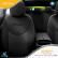 Juego de fundas de asiento universales de tela 'Attraction' negro/gris - 11 piezas, Miniatura 5
