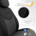 Juego de fundas de asiento universales de tela 'Attraction' negro/gris - 11 piezas, Miniatura 11