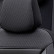 Juego de fundas de asiento universales de tela 'Prestige', cuadros negros/antracita (11 piezas), Miniatura 5